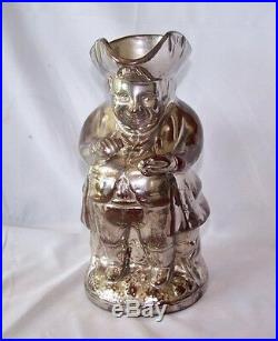 1800's English Silver Luster Toby Jug