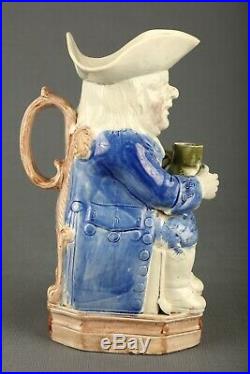 18th Century Lightly Potted Double Base Toby Jug c. 1780