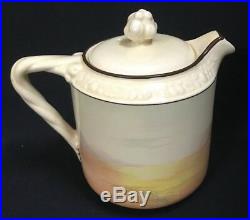 1928 Scarce Royal Doulton Tea Pot Lidded Sugar Pot Milk Jug Pipes Of Pan D4784