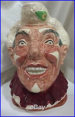 1951-1955 Royal Doulton Toby Jug #d6322 The Clown Ver. 3 7-1/2 White Hair