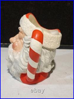 1987 Royal Doulton'santa Claus' Large Character Jug D6793 Red/green Candy Cane