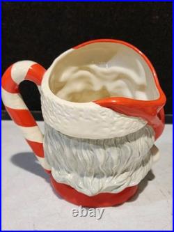1987 Royal Doulton'santa Claus' Large Character Jug D6793 Red/green Candy Cane