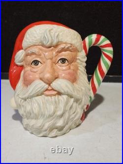 1989 Royal Doulton'santa Claus' Large Character Jug D6840 Red/green Candy Cane
