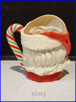 1989 Royal Doulton'santa Claus' Large Character Jug D6840 Red/green Candy Cane