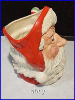 1989 Royal Doulton'santa Claus' Large Character Jug D6840 Red/green Candy Cane