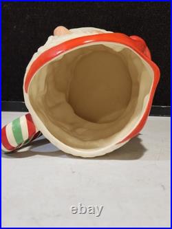 1989 Royal Doulton'santa Claus' Large Character Jug D6840 Red/green Candy Cane