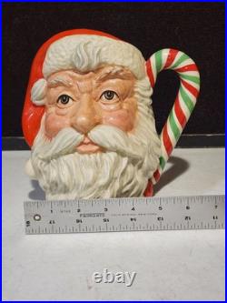 1989 Royal Doulton'santa Claus' Large Character Jug D6840 Red/green Candy Cane
