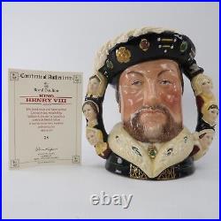 1990 Royal Doulton Double Handled Character Jug King Henry VIII D6888 #38 Rare