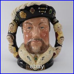 1990 Royal Doulton Double Handled Character Jug King Henry VIII D6888 #38 Rare