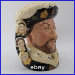 1990 Royal Doulton Double Handled Character Jug King Henry VIII D6888 #38 Rare