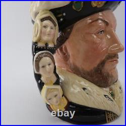 1990 Royal Doulton Double Handled Character Jug King Henry VIII D6888 #38 Rare