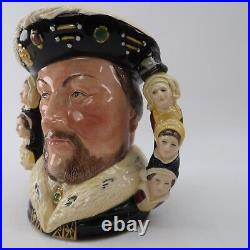 1990 Royal Doulton Double Handled Character Jug King Henry VIII D6888 #38 Rare