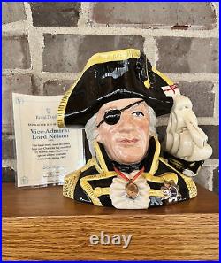 1993 Royal Doulton Vice-Admiral Lord Nelson Character Jug of the Year withCOA Toby