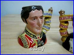 1995 Limited Edition Royal Doulton Toby Jugs of Napoleon and Wellington