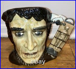1996 Large Rare 2500 Royal Doulton Jug Mug Character Frankenstein Monster D7052