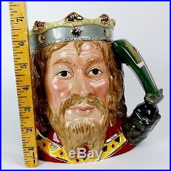 1996 ROYAL DOULTON KING ARTHUR D7055 SIGNED LARGE TOBY Jug Character Mug