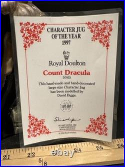 1997 Royal Doulton Count Dracula Character Jug Of The Year Signed D7053