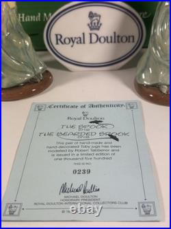 1998 Royal Doulton Spook & Bearded Spook Signed # Limited Edition Toby Jugs