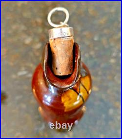 2 Royal Doulton Kingsware Whisky Watchman Modeled Head Mini Miniature Flask Jugs