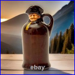 2 Royal Doulton Kingsware Whisky Watchman Modeled Head Mini Miniature Flask Jugs