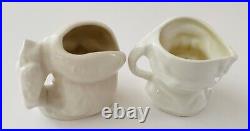 2 Royal Doulton Mini Undecorated Character Jugs Merlin and Falstaff 3 and 2.5