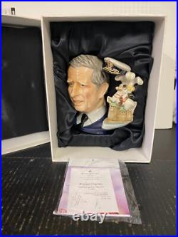 2008 Royal Doulton Prince Charles Large Character Jug D7283