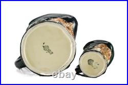 2pc Royal Doulton Parson Brown D5486 Large 6.5 and D5529 Small 3 Toby Jug Mug