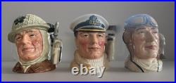 3 Royal Doulton Toby Jugs Canadian Armed Forces The Soldier Airman Sailor