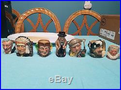 35 Different Royal Doulton Character & Toby Jugs All Different Sizes