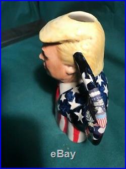 5-1/4 President Donald J. Trump Character Jug/Toby by Bairstow Manor, England