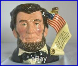 92 Limited Edition President Abraham Lincoln US Flag Royal Doulton Toby Mug Jug