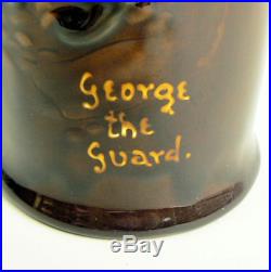 A Royal Doulton Dewars Kingsware Pottery George The Guard Flask Jug C. 1910-1927