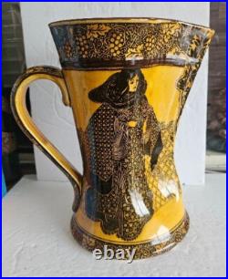 ANTIQUE ROYAL DOULTON PITCHER JUG Morrisian Ware Art Nouveau