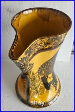 ANTIQUE ROYAL DOULTON PITCHER JUG Morrisian Ware Art Nouveau