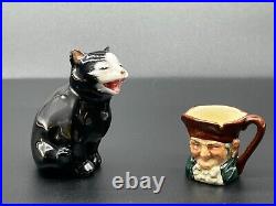 Adorable Small Royal Doulton Cat Lucky Fig and Mini Toby Jug View on Etsy Copy