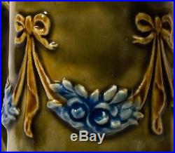 An Antique Royal Doulton Lambeth Stoneware Jug Art Nouveau Period