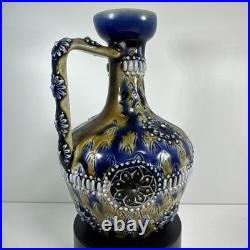 Antique 1883 Doulton Lambeth Stoneware Art Nouveau ewer jug