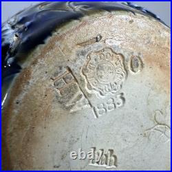 Antique 1883 Doulton Lambeth Stoneware Art Nouveau ewer jug