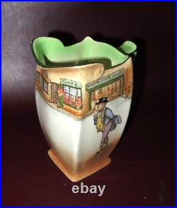 Antique 8 Tall Royal Doulton Dickens Ware Mr. Pickwick Art Pottery Pitcher