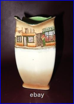 Antique 8 Tall Royal Doulton Dickens Ware Mr. Pickwick Art Pottery Pitcher