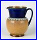 Antique-Doulton-Lambeth-Pottery-Pitcher-Jug-Cobalt-Blue-Brown-6077-England-01-ukv