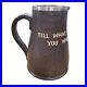 Antique-Doulton-Lambeth-Slaters-Jug-Mug-Tankard-Leather-Like-XL-Stoneware-RARE-01-gq