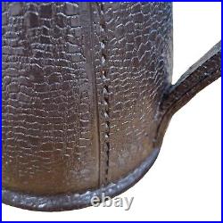 Antique Doulton Lambeth Slaters Jug Mug Tankard Leather-Like XL Stoneware RARE