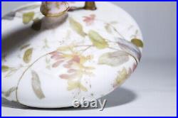 Antique Royal Doulton Burslem Hand Painted Floral Gold Gilt Porcelain Jug Ewer