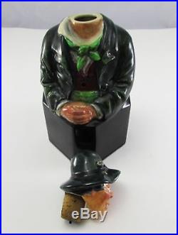 Antique Royal Doulton Character Figural Irishman Decanter Jug for Asprey & Co