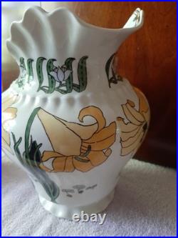 Antique Royal Doulton Co. 10 Pitcher jug England lily pattern no chips 1900's