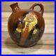 Antique-Royal-Doulton-England-Kingsware-John-Barleycorn-Brown-Ceramic-Flask-Jug-01-zal