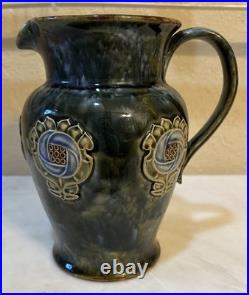 Antique Royal Doulton Lambeth Art Nouveau Jug by E. Violet Hayward (1902-1922)
