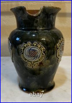 Antique Royal Doulton Lambeth Art Nouveau Jug by E. Violet Hayward (1902-1922)