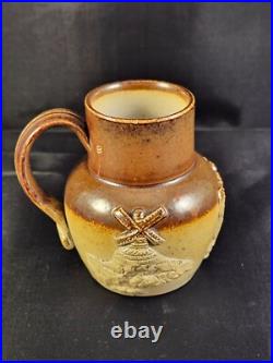 Antique Royal Doulton Lambeth Miniature Lot of 5 Jugs, Salts, Pots, Pottery